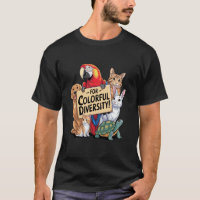 for Colourful Diversity Parrot Dog Cat Rabbit Turt