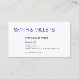 For Consultants Business Card