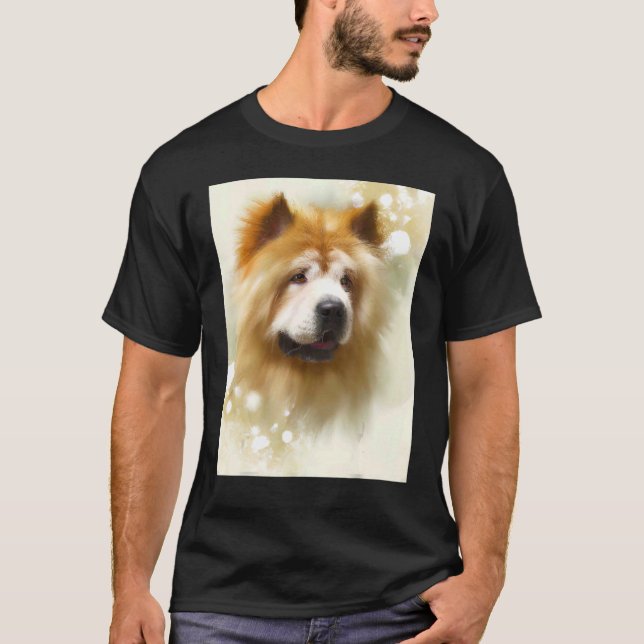 For Cute Dog Puppie Fan In Dog Art Style_11 T-Shirt (Front)