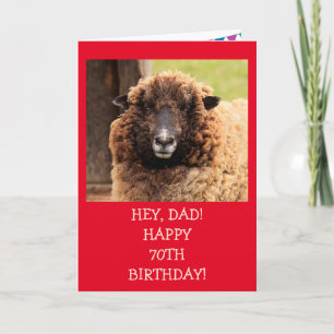 For Dad 70th Birthday Card