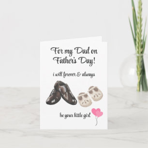 For Dad from Daughter, Father's Day greeting card 