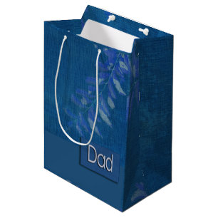 For Dad on Father's Day Elegant Leaves Gift Bags