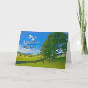 For Dad-to-be, a Pastoral landscape Father's Day Card