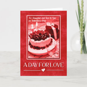 for Daughter and Son in Law on Valentine's Day Holiday Card