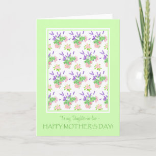 For Daughter-in-Law Floral Mother's Day Greeting Card