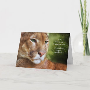 for Daughter on Mother's Day Mountain Lion Card