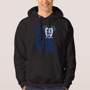 For Dental Assistant Hygienist Or Staff Love Denti Hoodie