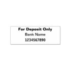 For Deposit Only Bank/Check Self Inking Stamp