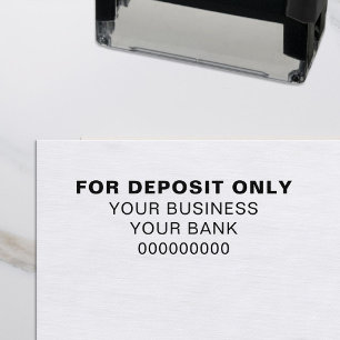 For Deposit Only Bank Custom Business Self-inking Stamp