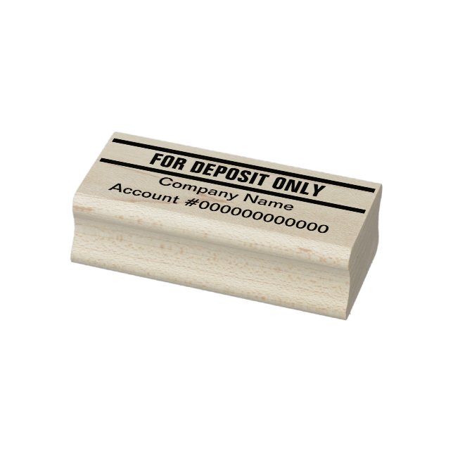 For Deposit Only Business Name Bank Account No. Rubber Stamp (Stamp)
