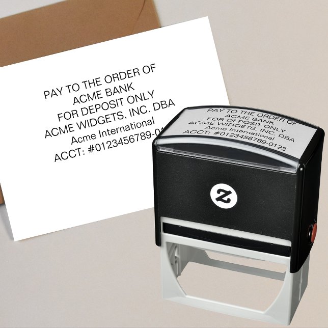 For Deposit Only Check Self-inking Stamp (Creator Uploaded)
