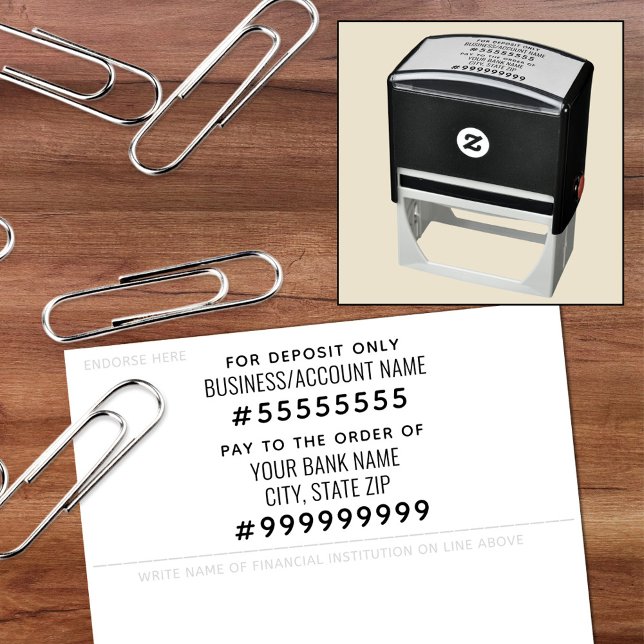 For Deposit Only Pay to the Order Self-inking Stamp (Creator Uploaded)