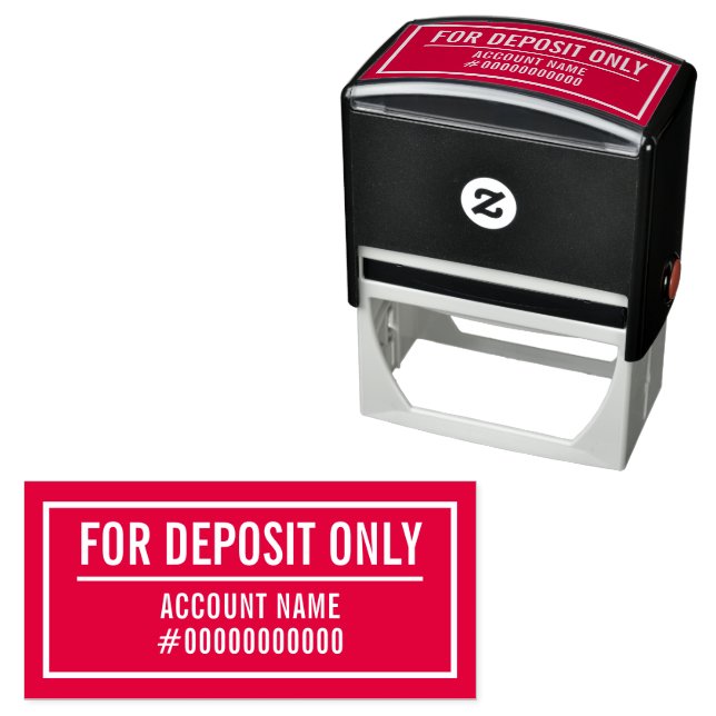 For Deposit Only Self-inking Stamp (In Situ)