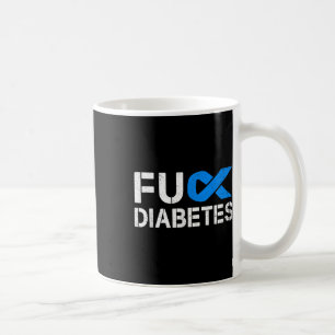 For Diabetes Awareness Ribbon Type 1 One Two 2 T1d Coffee Mug