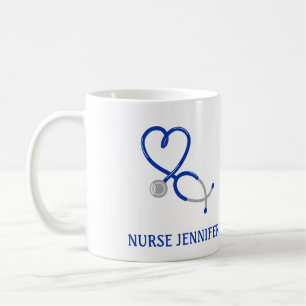 For Doctors and Nurses Personalized Stethoscope Coffee Mug