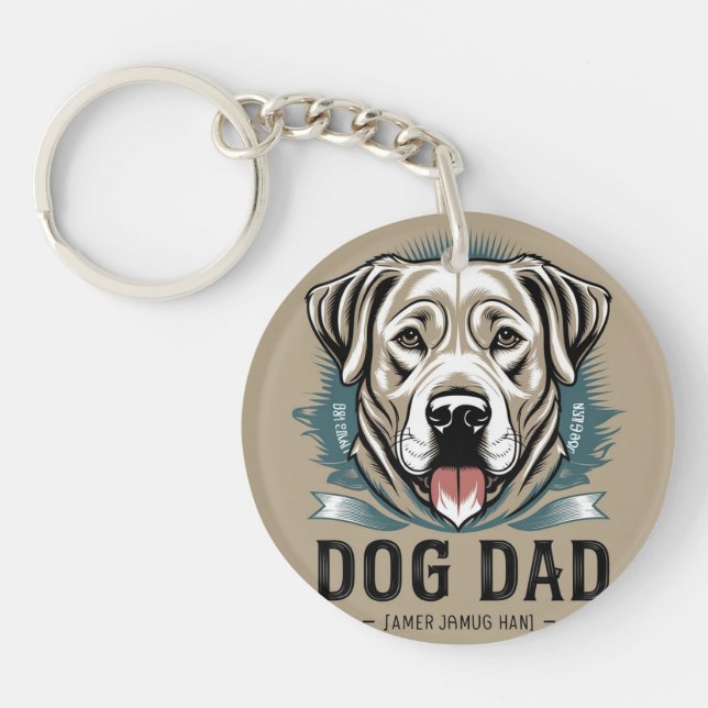 For Dog Dads Key Ring (Front)