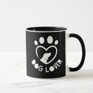 for dog lovers with the quote "Dog lover" Mug