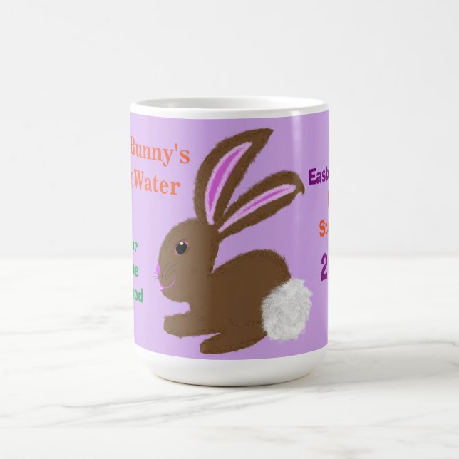 For Easter Bunny Water Mug Personalise Name (Center)