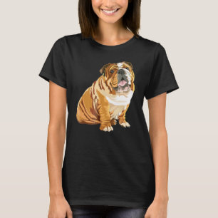 For English Bulldog Dog Pop Art T-Shirt