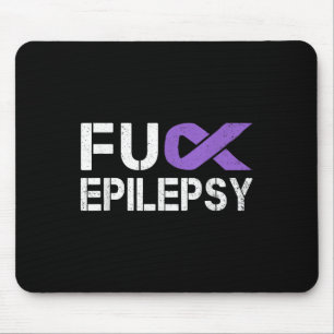 For Epilepsy Awareness Month Purple Ribbon Warrior Mouse Pad