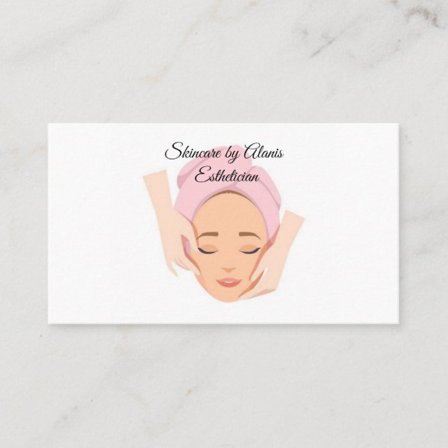 For estheticinas business card (Front)