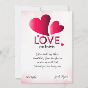 for ever you my love DIY Holiday Card