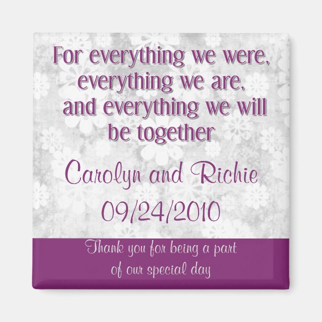 For Everything - Favour Magnet - Purple (Front)