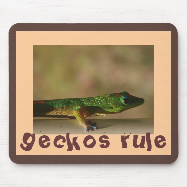 For Fans of Geckos Mouse Pad (Front)