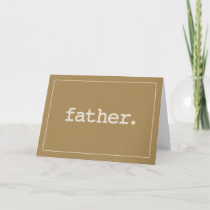 For Father Definition on Father's Day Card