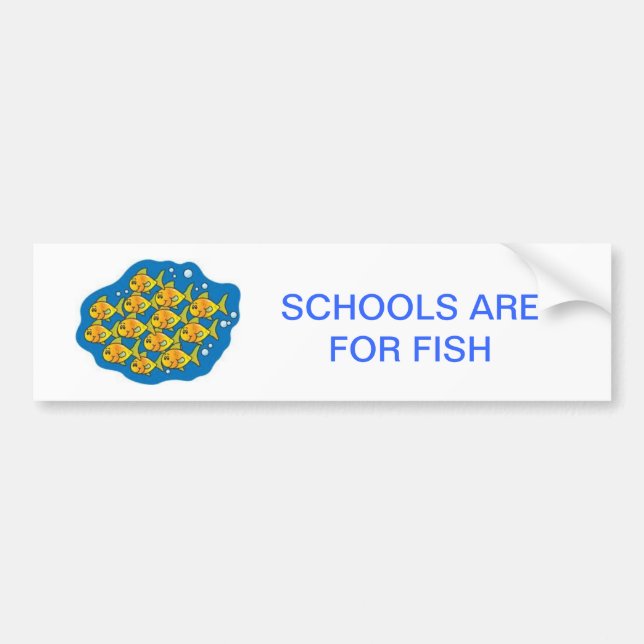 For Fish Bumper Sticker (Front)