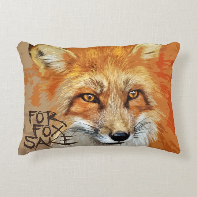For Fox Sake Design Decorative Cushion (Front)
