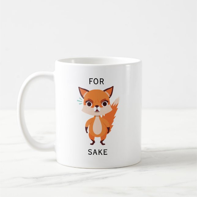 For Fox Sake funny  Coffee Mug (Left)