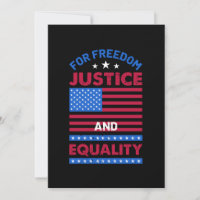For Freedom, Justice and Equality