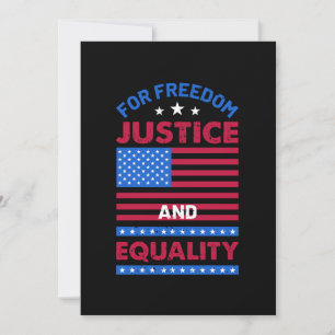 For Freedom, Justice and Equality Holiday Card
