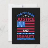 For Freedom, Justice and Equality