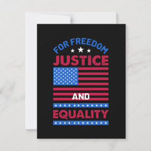 For Freedom, Justice and Equality Holiday Card