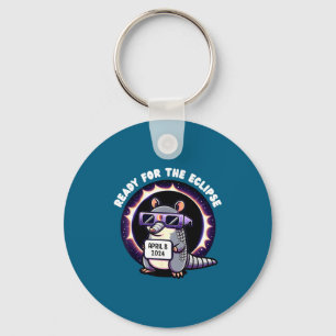 For Funny Ready Total Solar Eclipse Armadillo Key Ring