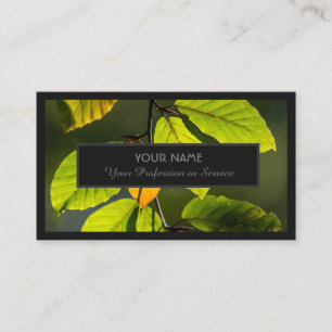 For garden experts and natural designers business card
