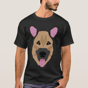 For German Shepherd Lover Funny Face Dog T-Shirt