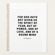 For God Hath Not Given Us | 2 Timothy 1:7 Black