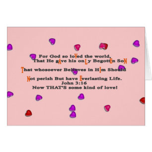 For God so loVed the world,