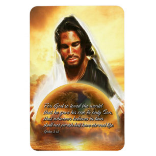 For God so loved the world 2 Premium Magnet