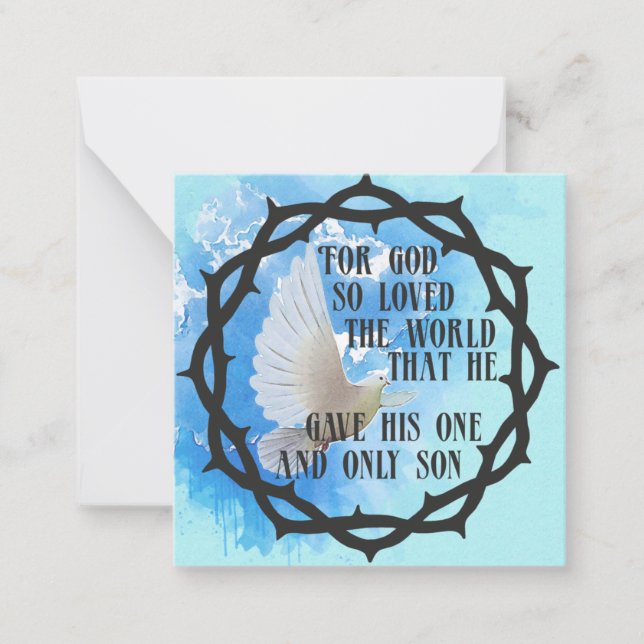 For God So Loved the World Card (Front)