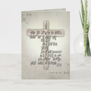 For God So Loved The World Holiday Card