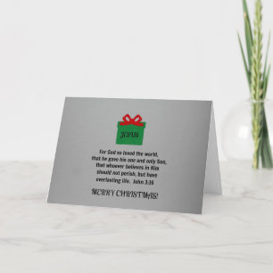 For God so loved the world... Holiday Card