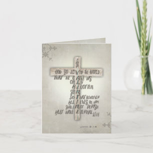 For God So Loved The World Holiday Card