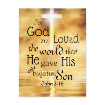 For God So Loved the World John 3:16 Bible Verse