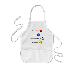 For God so Loved the World kids' Christian apron