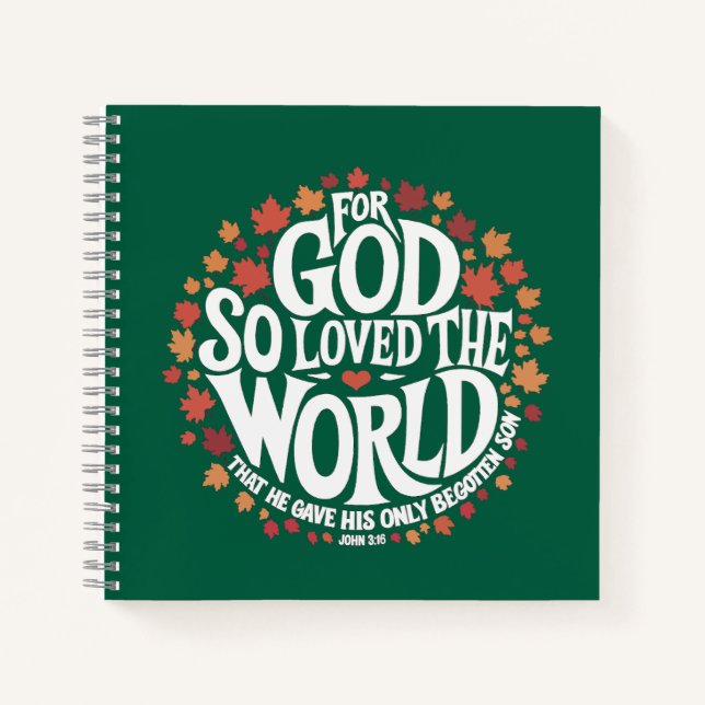 For God So Loved the World Notebook (Front)