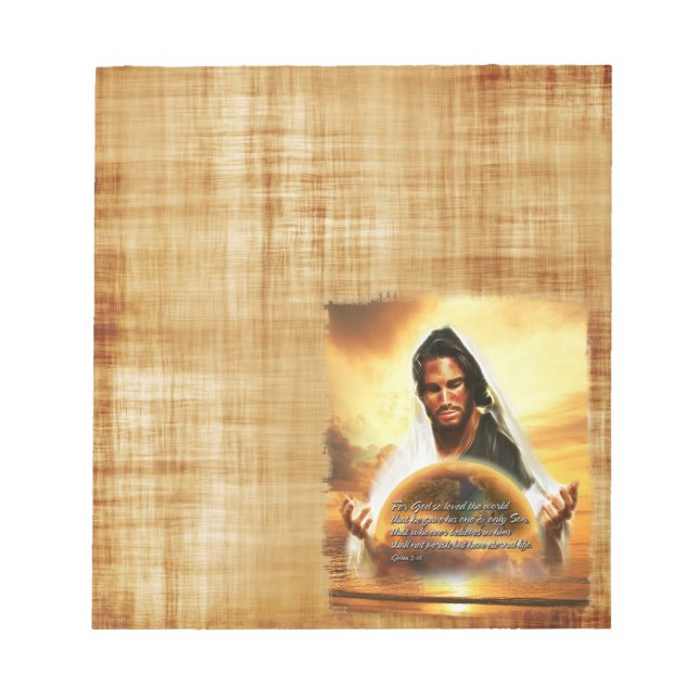 For God so Loved the World..Options Notepad (Front)